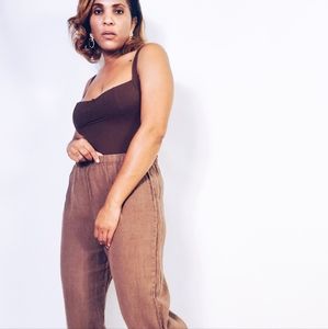Linen Crop Pants